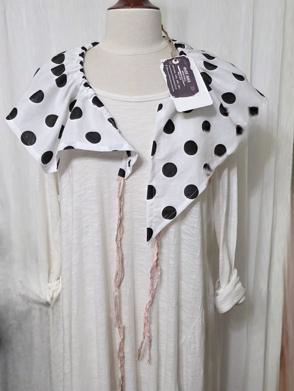 SOLD!!! JABOT COLLAR🩷 MOSSIE ANNA ARTISAN DESIGN NWT